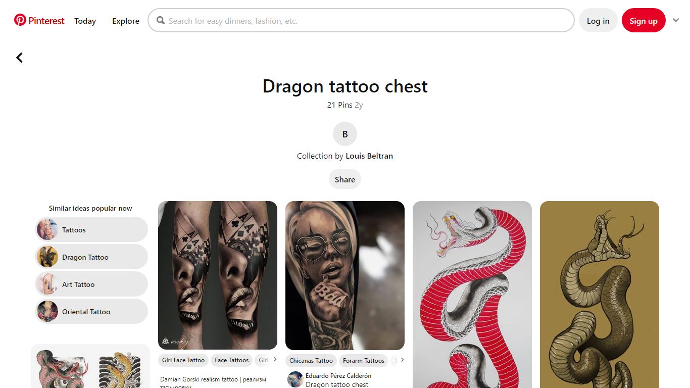 21 Dragon tattoo chest ideas | sleeve tattoos, body art ... - Pinterest