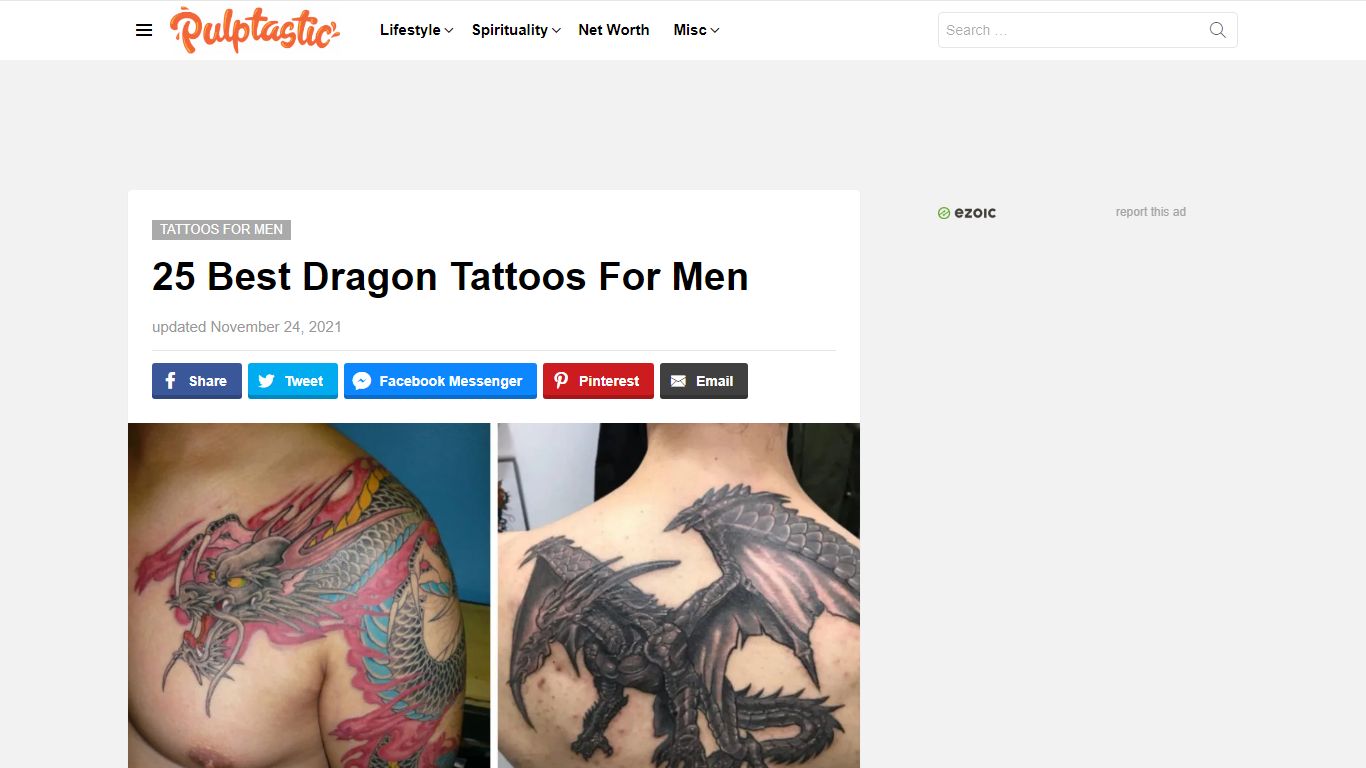 25 Best Dragon Tattoos For Men - Pulptastic